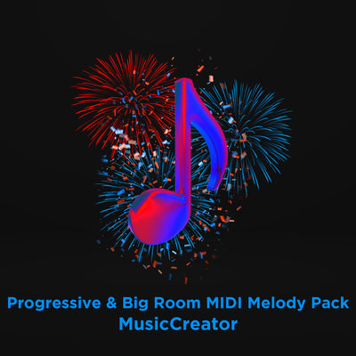 MusicCreator Progressive & Big Room MIDI Melody Pack