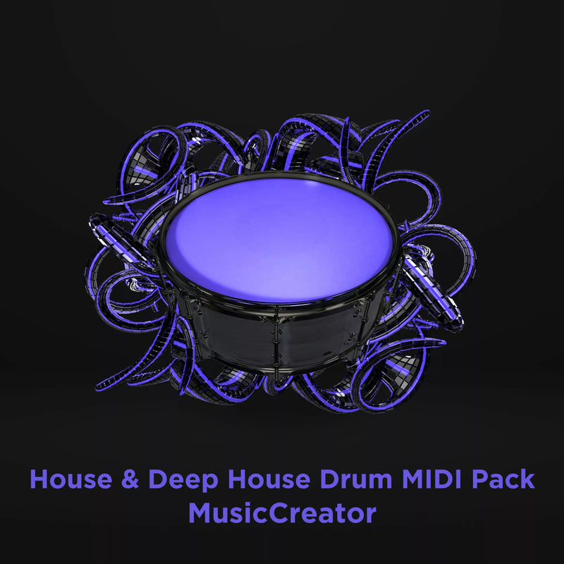 MusicCreator House & Deep House Drum MIDI Pack
